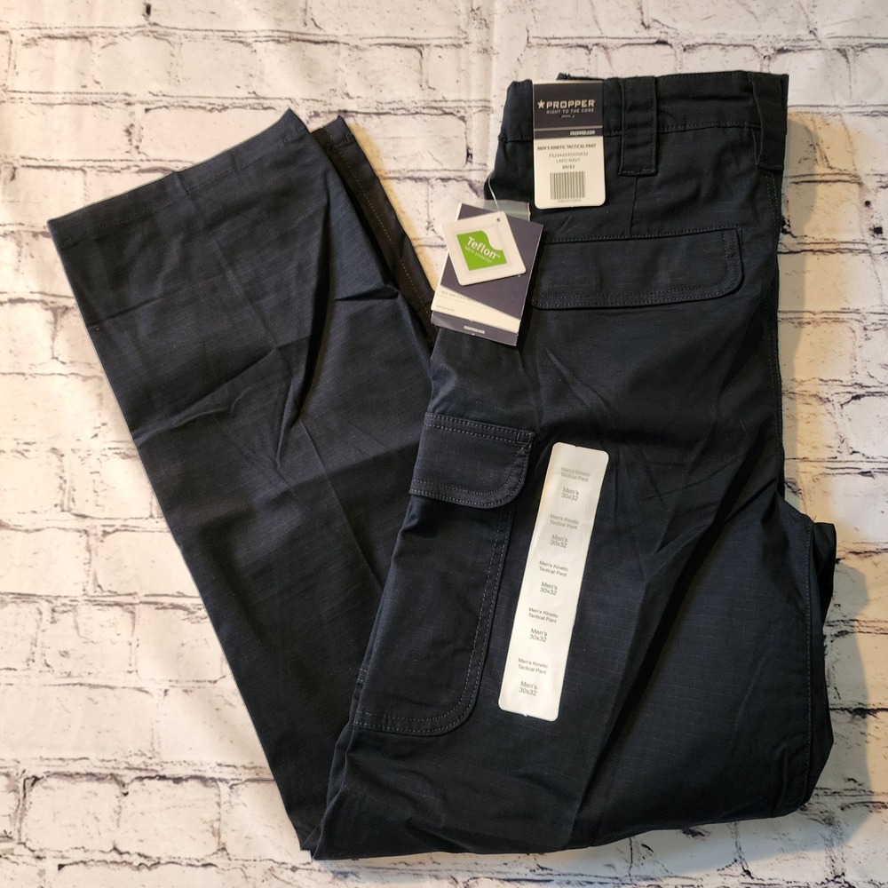 Propper Mens Kinetic Tactical Pants 30x32 LAPD Navy Blue Ripstop F52944X450